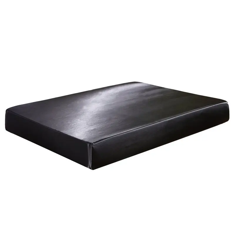 

Satin Fitted Sheet Satin Silk Mattress Cover Set King Queen Size Smooth Soft Cool Bed Sheet With Elastic Rope For Summer Literie