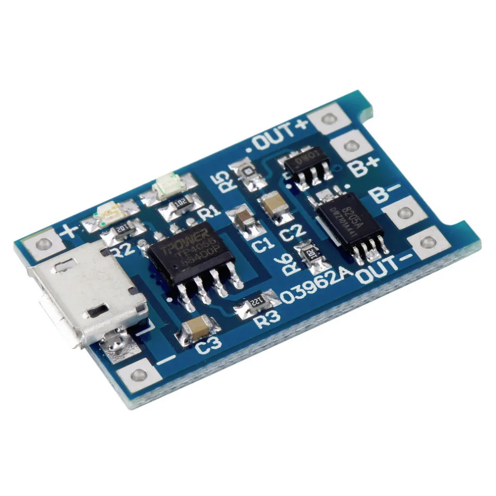 Умная электроника 5 в Micro USB 1A 18650 литиевая батарея зарядная плата с защитным