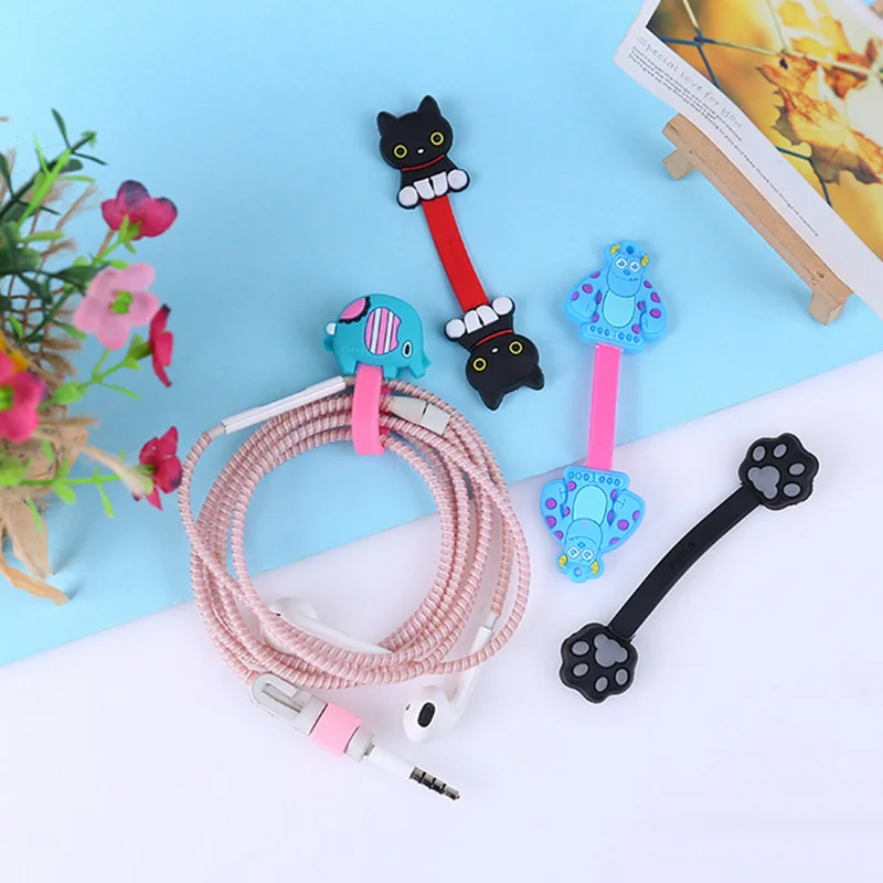 

Cute Cartoon Cable Protector For iPhone4 4s 5 5s 6 6plus 6s 7 8 USB Charging Data Line Cord Protector Case Cable Winder Cover