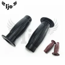 Dirtbike подкрученные вверх длинные Ретро Усы цветов для kawasaki honda suzuki рука клей резиновый мотоцикл ручки 22 мм 24 мм