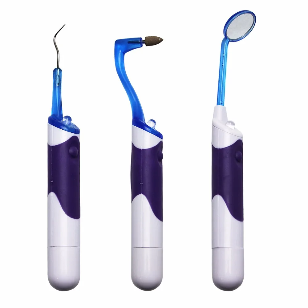 free shipping led lighted dental kit anti fog mirror lighted teeth whitening