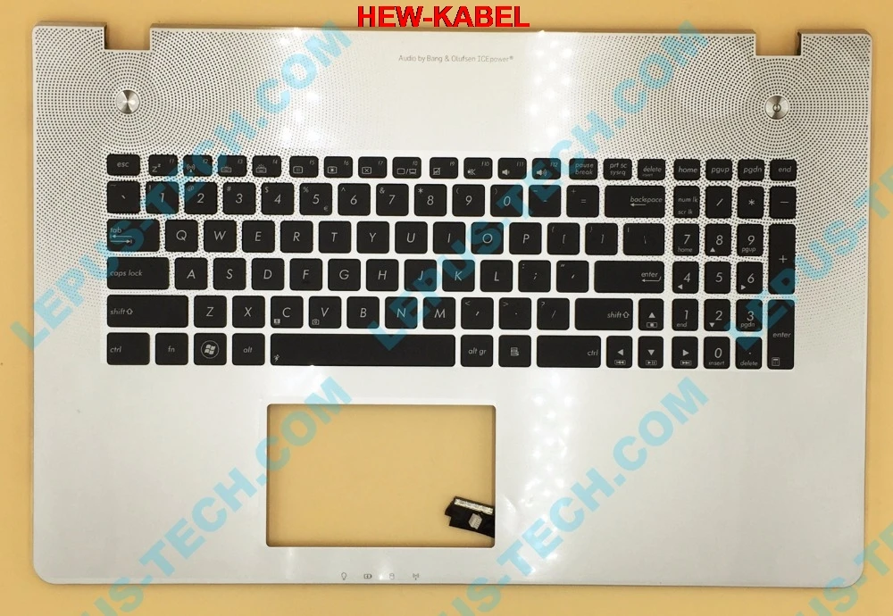 

UI US UK English Keyboard Backlight For ASUS N76 N76VB N76VJ N76VM N76VZ Top Cover Upper Case Palmrest 90R-NAL1K3Q00Y Silver