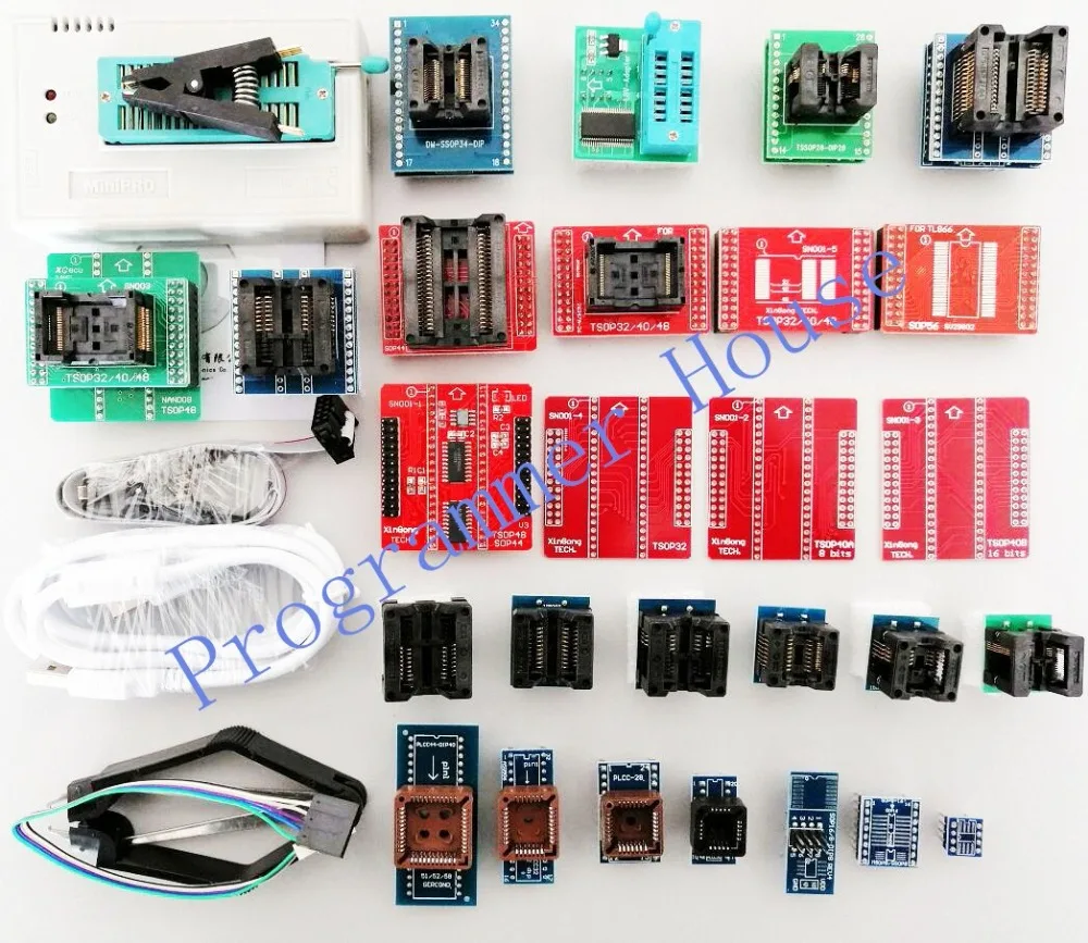 Full V10.35 TL866II Plus TL866A TL866CS USB Universal Programmer Bios ...