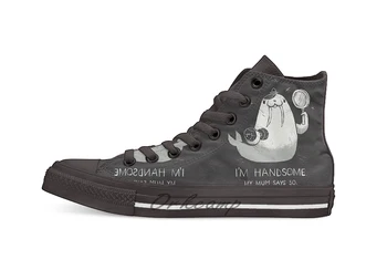 

i'm handsome Novelty Design Casual Canvas Shoes Custom shoes Drop Shipping