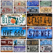 [SQ-DGLZ], автомобильный магазин номерных знаков, настенные Декорации для бара, жестяная вывеска, винтажный металлический знак, домашний Декор, живопись, таблички, плакат