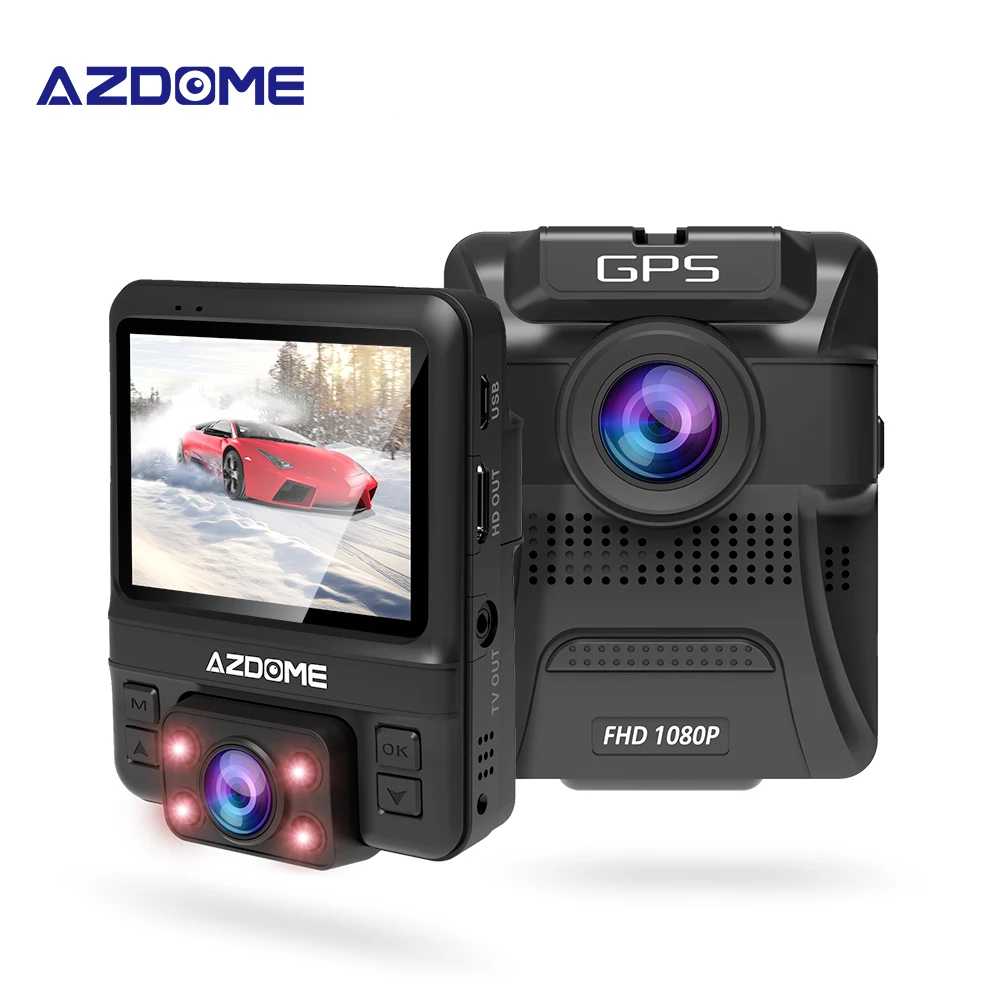 

Original AZDOME GS65H Mini Dual Lens Car DVR Camera Full HD 1080P Dash Cam Novatek 96655 Video Recorder G-sensor Night Vision