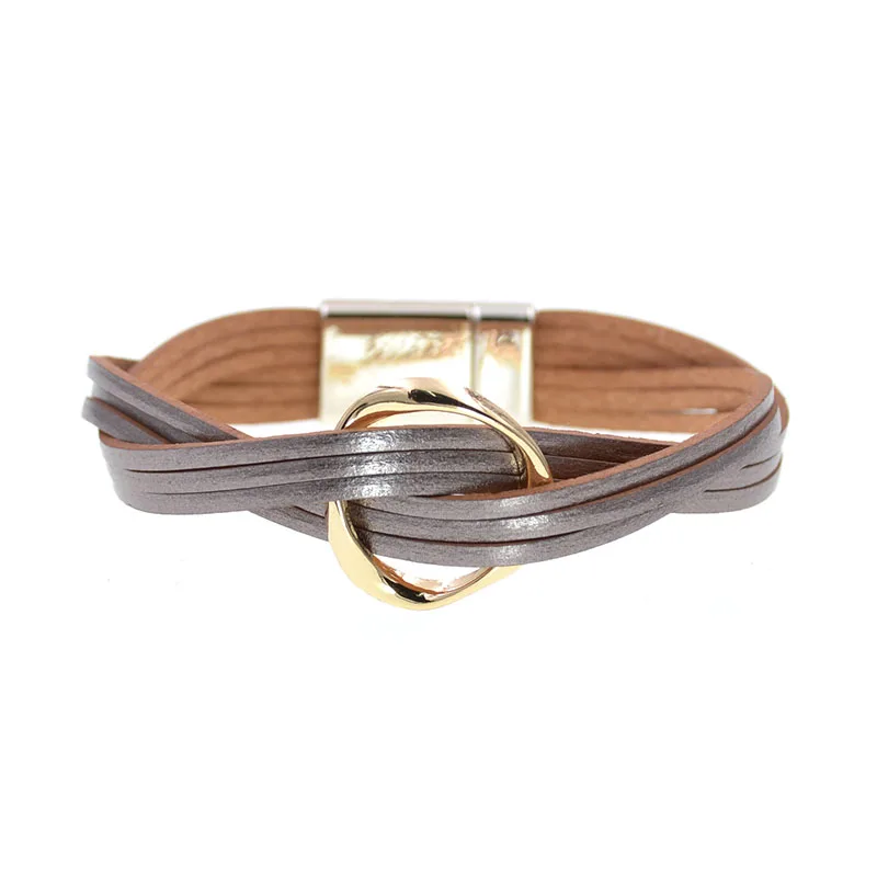 Bracelet Jewelry 18 Colors charm Leather Bracelets For Women & Men Multiple Layers wrap Bracelets Couple gifts fashion Jewelry