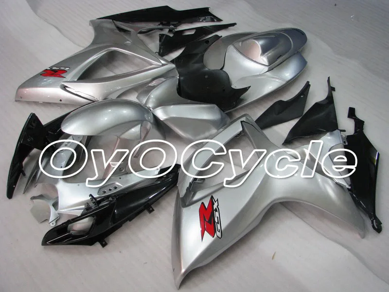 

For 06-07 Suzuki GSXR600 GSXR750 K6 K7 GSXR 600 750 Injection Motorcycle ABS Fairing Bodywork Kit 2006 2007 Silver Black