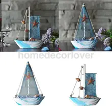 Figurines décoratives pour bord de mer, 2 pièces, bateau, bateau, décor de table, fête