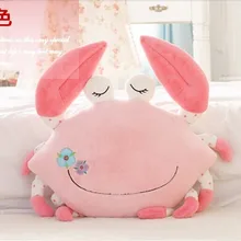 Милый розовый Краб плюшевая игрушка по мотивам мультфильма Краб кукла подушка подарок на день рождения около 55 см