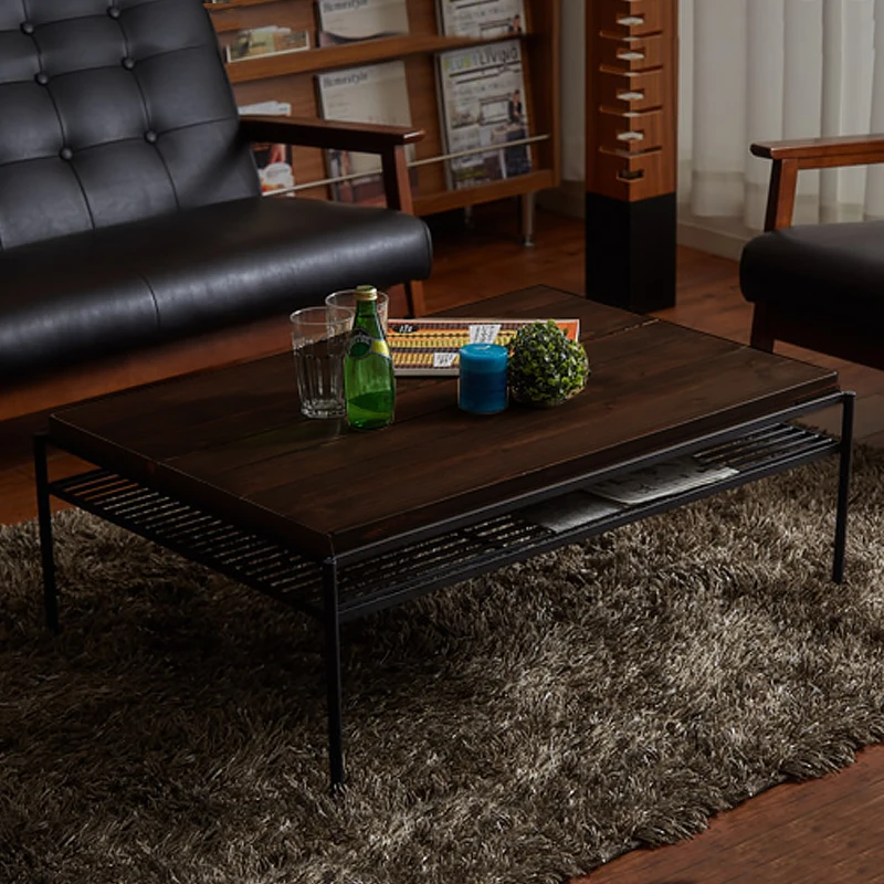 

Wrought iron coffee table side table tea a few American country retro nostalgia teasideend