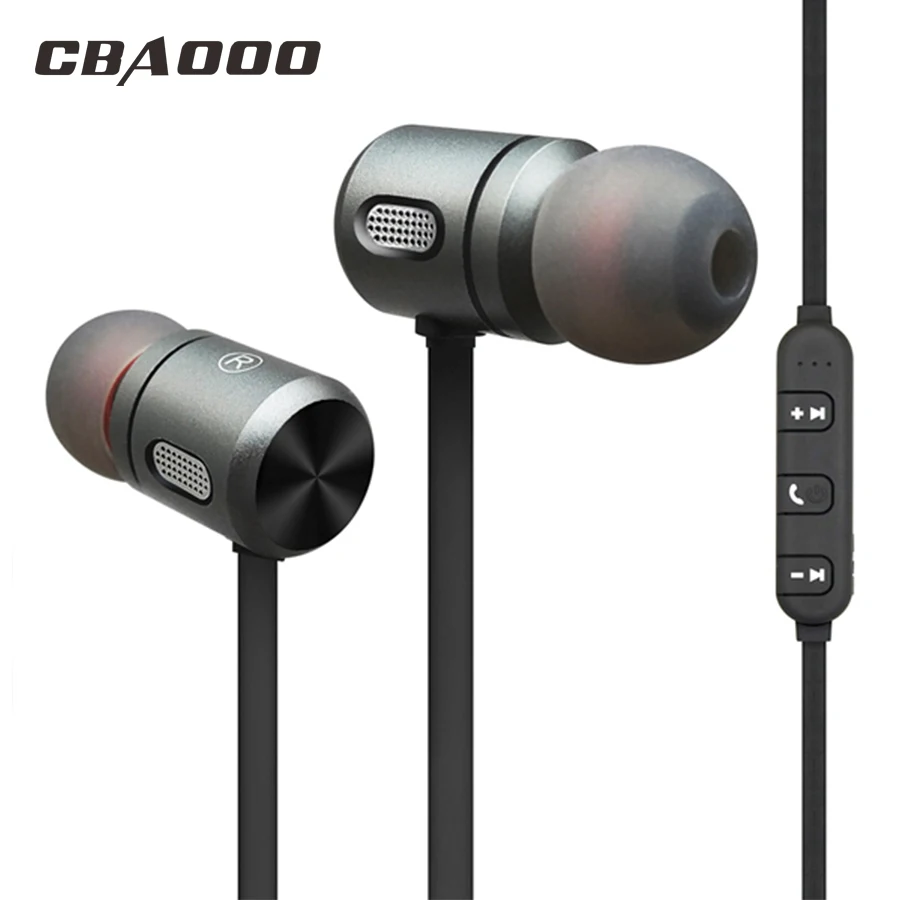 CBAOOO C10 Wireless Earphone Headphone Bluetooth Sport Headset Bass Stereo earbuds magnetic Headphones with microphoe for phone