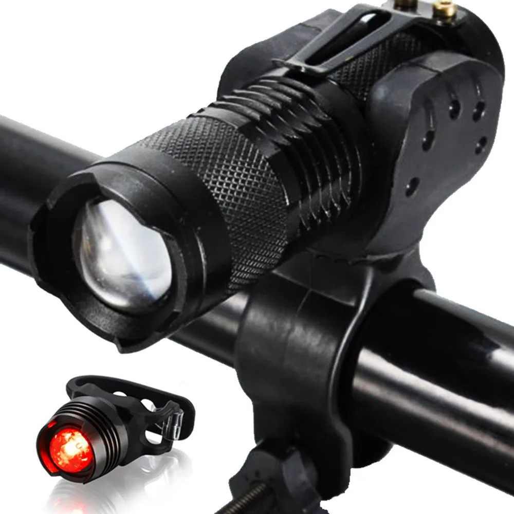Waterproof Zoomable Flashlight Bicycle Light 3000 Lumens 3 Mode Bike Q5