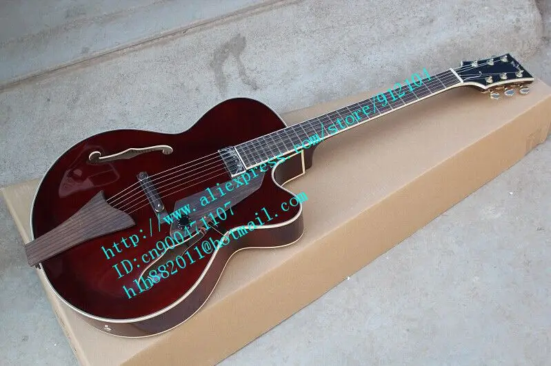 

free shipping new Big John F hole electric guitar with rosewood bridge with chrome hardware F-1719