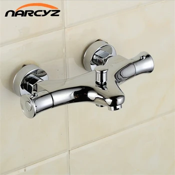 

High Quality Brass Chrome Wall Mounted Shower or Bathtub Thermostatic Faucet AL-819P