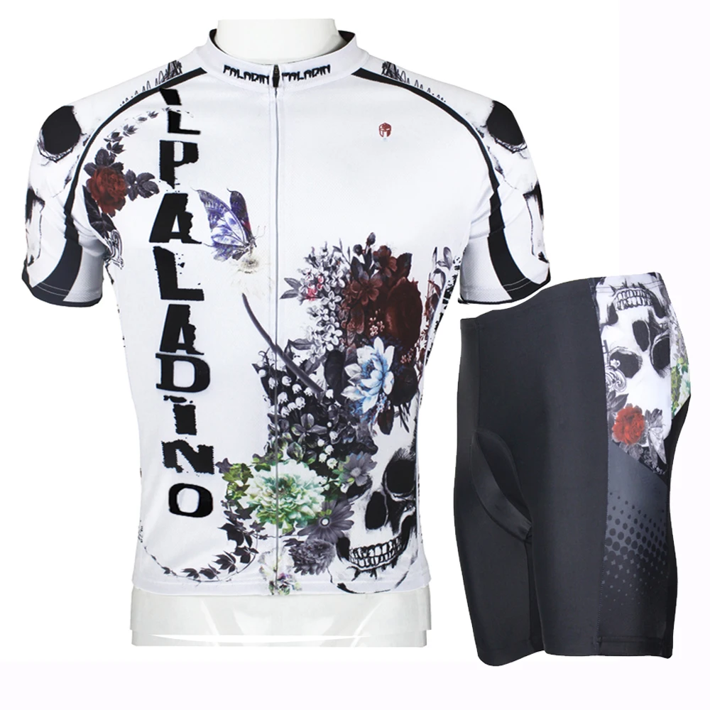 Best ILPALADINO New Cycling Jerseys Bicycule BMX DH Down Hill White Breathable MTB Mountain Bike Bicycle Short Sleeves