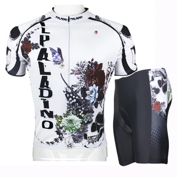 

ILPALADINO New Cycling Jerseys Bicycule BMX DH Down Hill White Breathable MTB Mountain Bike Bicycle Short Sleeves
