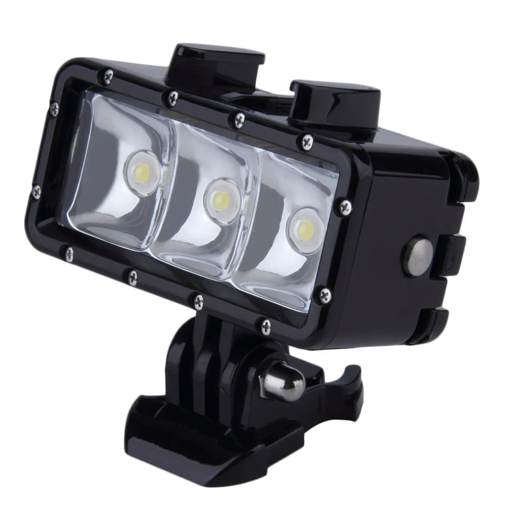 Underwater Waterproof LED Flash Diving Shooting Fill Light Spot Lamp Mounts+Battery+Buckle Mount For GoPro Hero Xiaomi YiSJCAM (4)