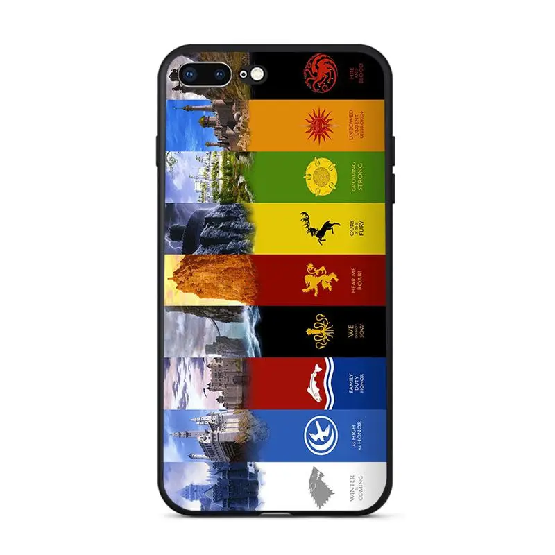 Мягкий силиконовый чехол для телефона Babaite Game of Thrones Apple iPhone 8 7 6 6S Plus X XS MAX 5 SE