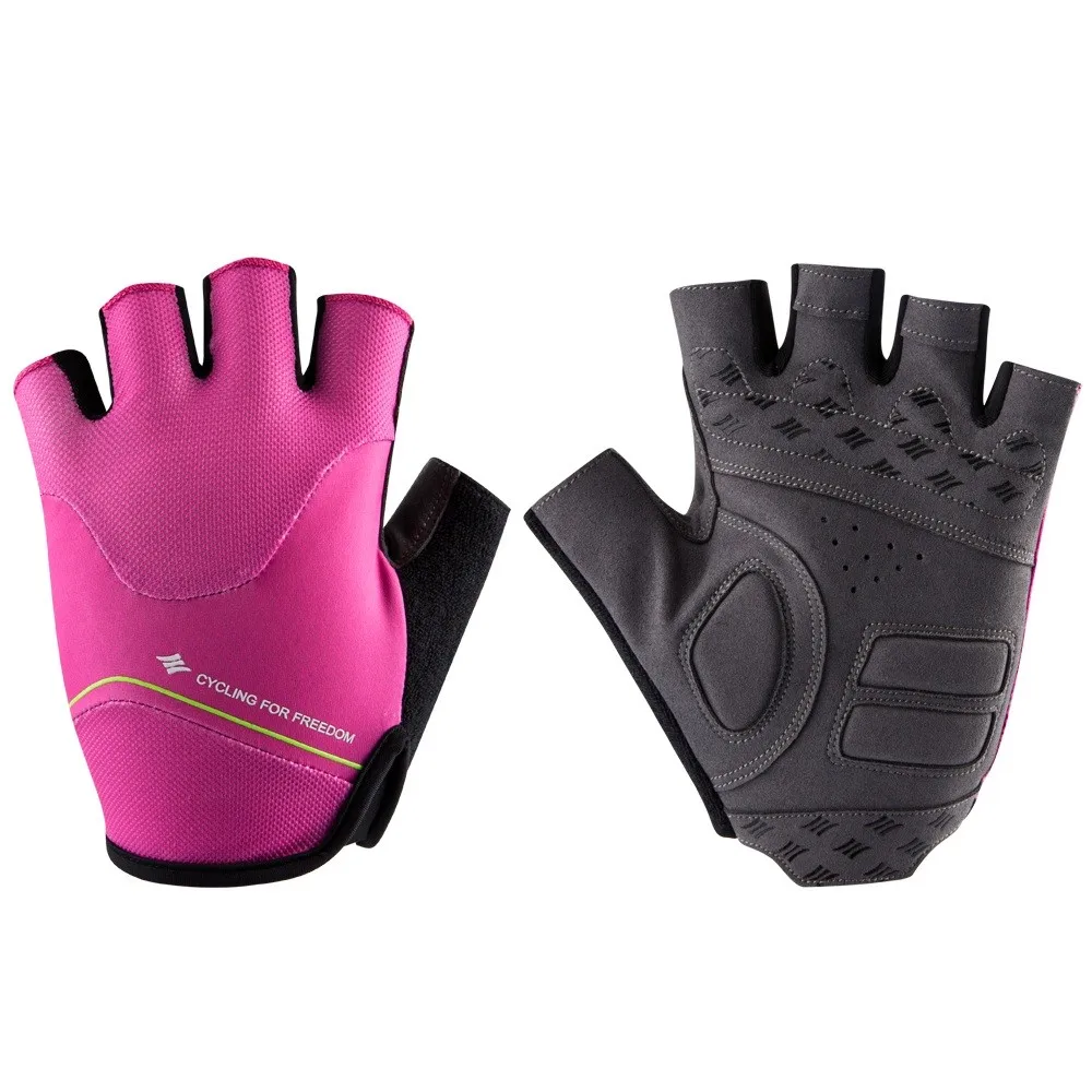 Santic для мужчин и женщин, короткие перчатки для езды на велосипеде, перчатки для шоссейного велосипеда, дышащие, удобные, сетчатые, Азиатский размер M9C09097 - Цвет: L9C09097P