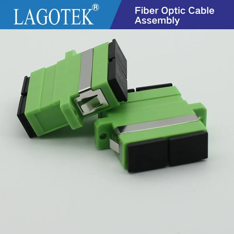 

100PCS SC APC Duplex single-mode Fiber optic Adapter SC Optical fiber coupler SC APC Fiber flange SC connector Free shipping