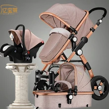 YIBAOLAI baby stroller high landscape can sit or lie down carrinho de bebe baby stroller RU