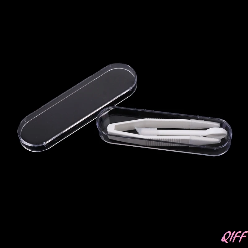 

Set Of Lens Suction Cup Tweezers Insert Remover Contact Stick Tool Case Plastic