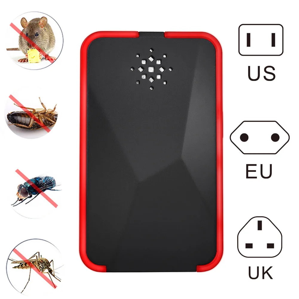 

New Ultrasonic Mosquito Repellent Electronic Mouse Mice Repellent Roaches Pest Control E2S
