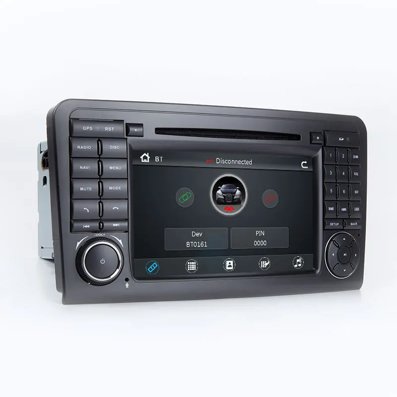 Best Two Din Car Multimedia player GPS DVD Player For Mercedes/Benz/ML/GL CLASS W164 ML350 ML500 GL320 Radio FM 4