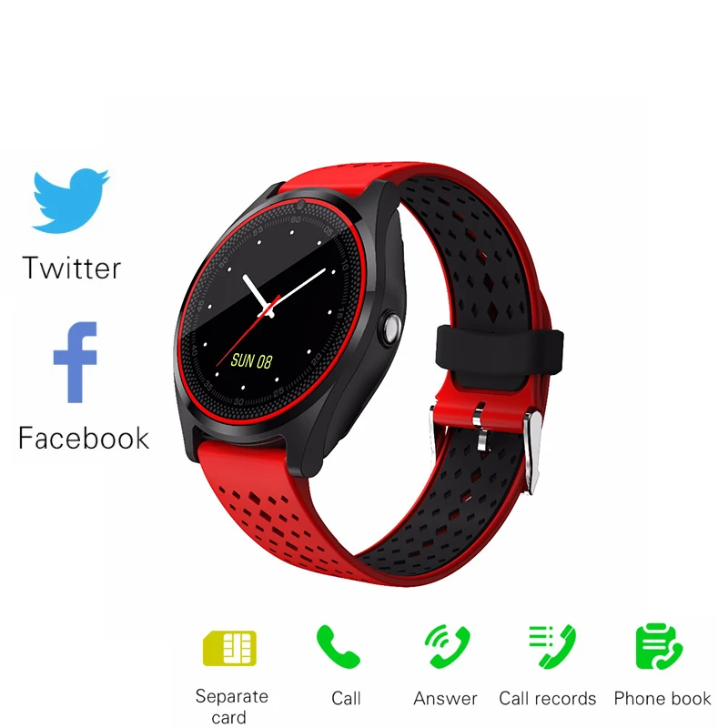 Bluetooth Smart Sports Watch for Android IOS Sleep Monitoring / Answering Phone Camera Pedometer Men's | Электроника
