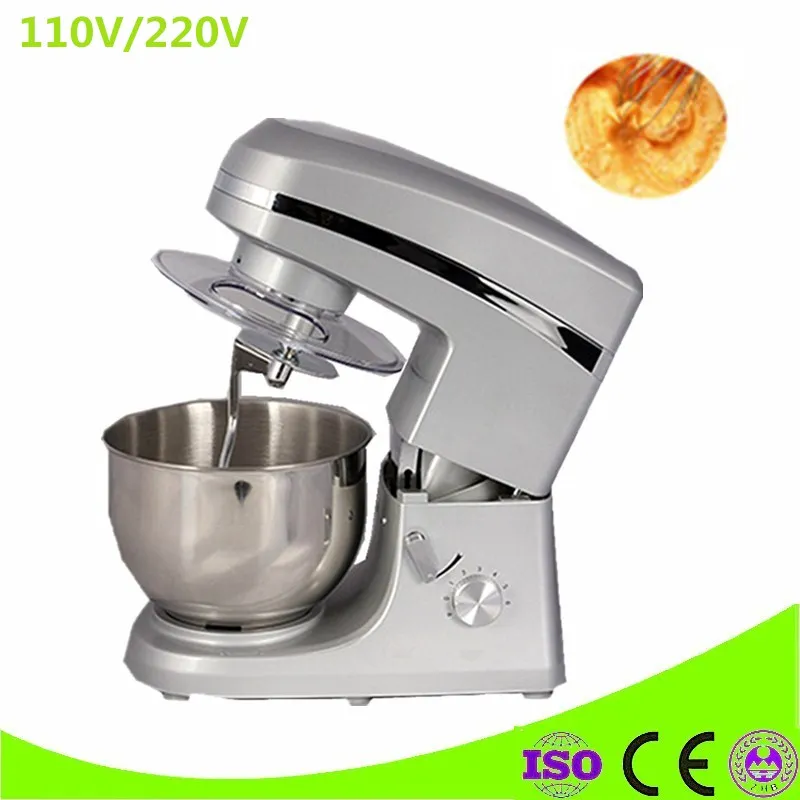 Electric Mixer Food Processor Dough Kneading Machine 5L Eggs Cake Kitchen Stand Mixer Food Cooking Mixing Beater