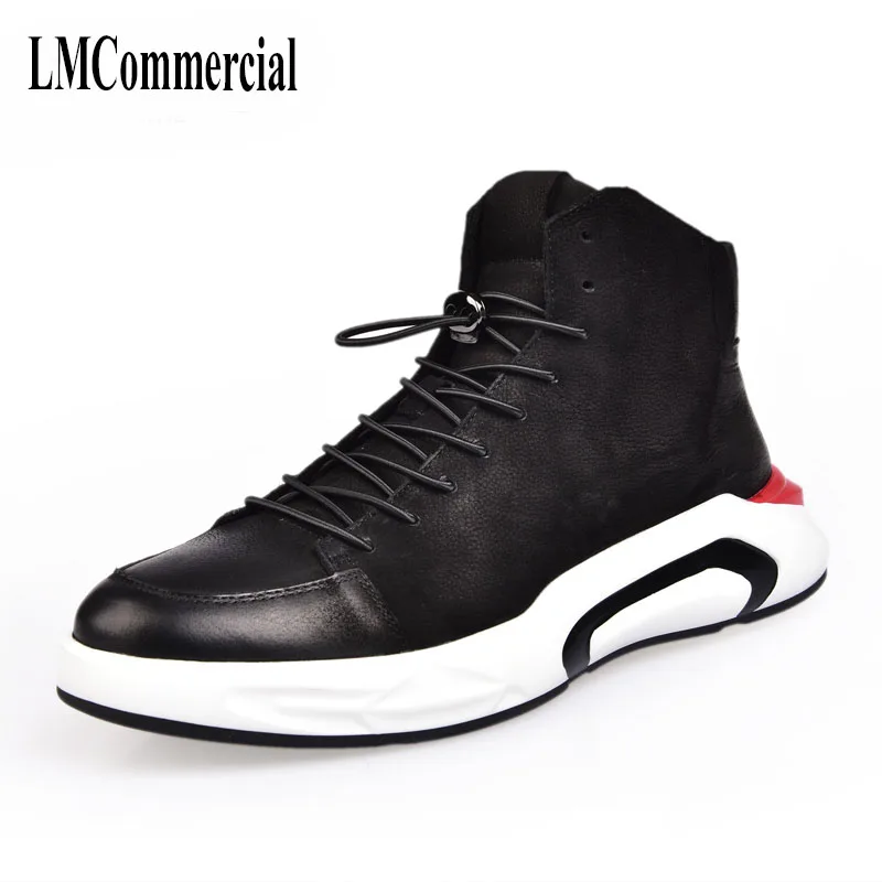 Male leather high shoes new Korean all-match cowhide cashmere shoes boots black velvet breathable boots men casual boots
Male leather high shoes new Korean all-match cowhide cashmere shoes boots black velvet breathable boots men casual boots