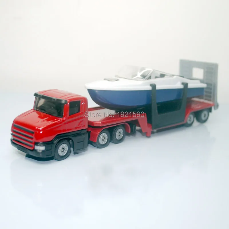 5pcs lot Wholesale Siku Truck Toys Speed Boat Hauler Truck Diecast Metal Car Model Toy