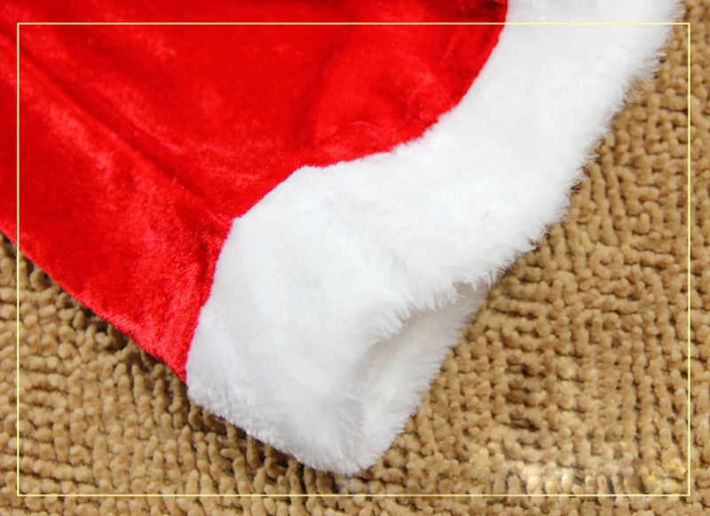 2018 Рождественская одежда Санта Клаус накидка потепления бархатный плащ рождественские шапки Праздник Cospaly костюмы