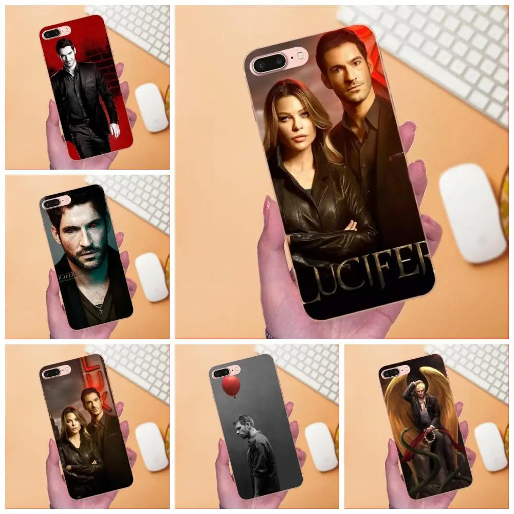 ТВ серии Lucifer из ТПУ под заказ разноцветный дизайн для Apple iPhone 4 5 5C 4S SE 6 6S 7 8 Plus X XS Max