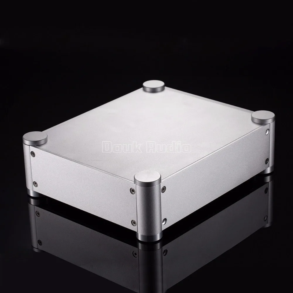 Aluminium Enclosure Silver Chassis Preamplifier Case DAC Box Headphone Amp House
