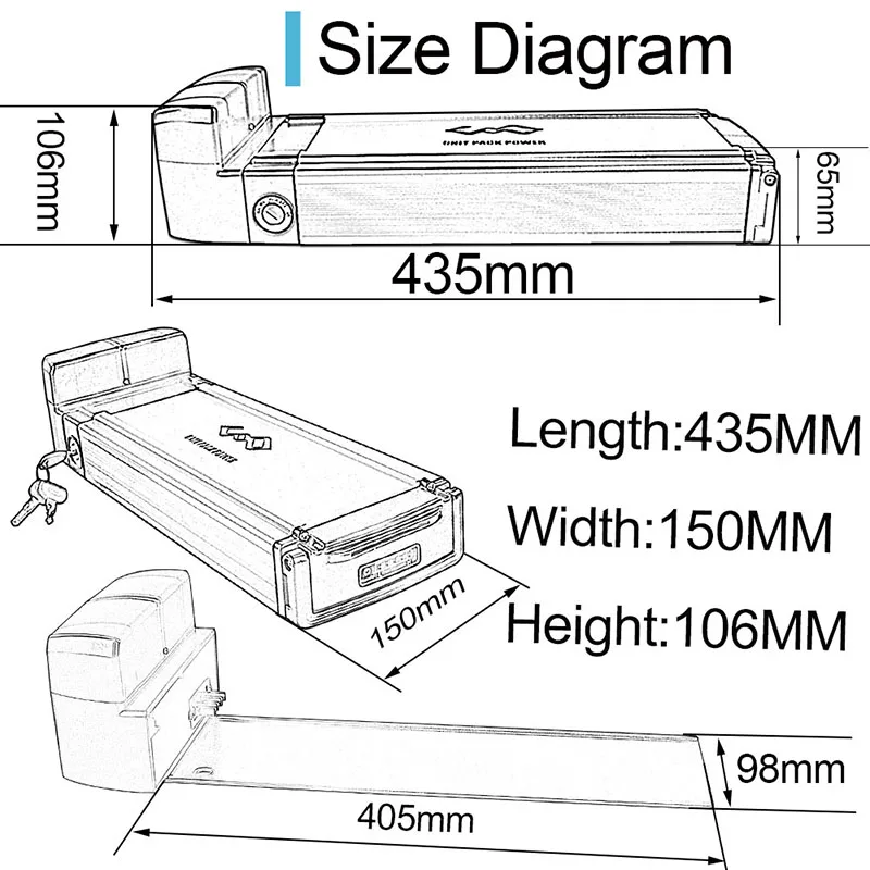 Clearance UPP 36V Rear Rack Ebike Battery 36V 10Ah Lithium Electric Bicycle Battery with Double Layer Rack for 500W BBS02 350W 250W BBS01 5 Clearance UPP 36V Rear Rack Ebike Battery 36V 10Ah Lithium Electric Bicycle Battery with Double Layer Rack for 500W BBS02 350W 250W BBS01 5