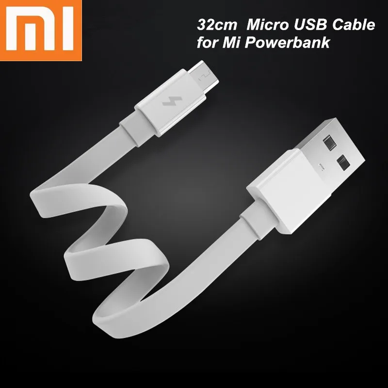 Original Xiaomi 32cm Micro USB Fast quick Charging Data Cable Powerbank