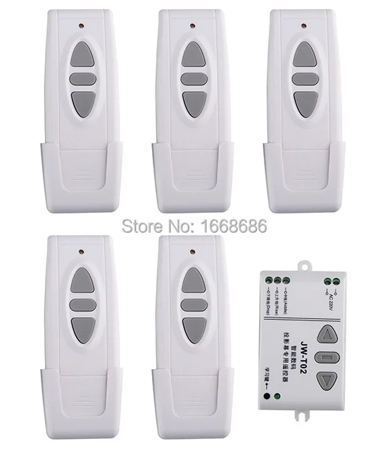 

New Digital projection screen controller electrical curtain motor wireless remote control switch receiver has a manual function