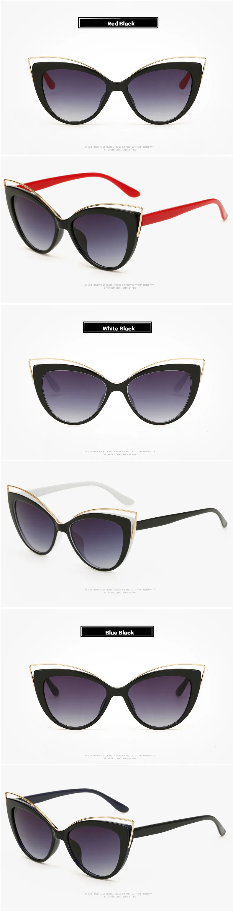 Роскошные Шарм Cat Eye Солнцезащитные очки Женские Модные Винтажные Защита от солнца очки элегантные Curve Дизайн очки ретро Кэти Холмс очки