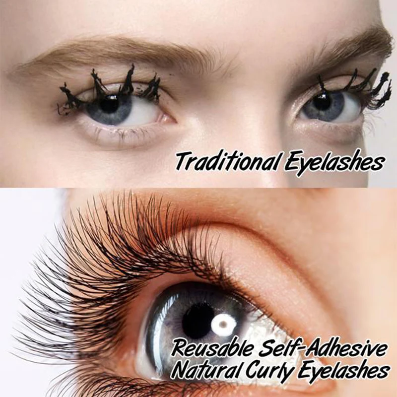 SelfAdhesive Natural Curly Eyelashes