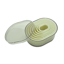 2 компл./лот) FDA высокое качество нейлон 7 шт. овальная форма формочки для печенья формы набор