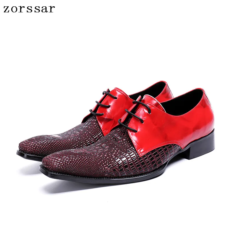 

Zorssar 2019 New Fashion Men Formal Wedding Shoes Luxury male Business Dress Shoes pointed toe Men Oxford Shoes Big Size 37-46