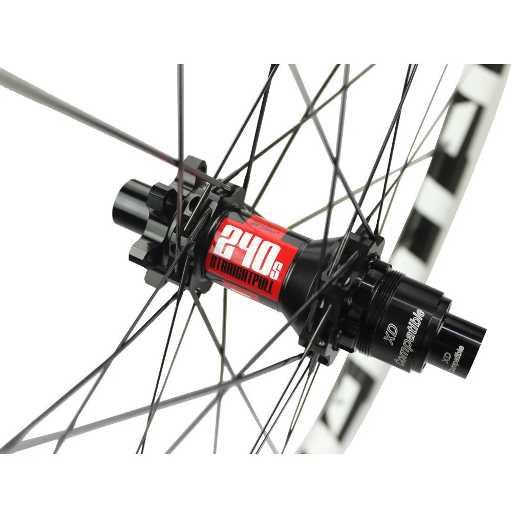 Excellent ELITE DT Swiss 240 Series MTB Wheelset XC / AM Mountain Wheel 36mm Width 1350g Carbon Mountain Bike Wheels 29er 3
