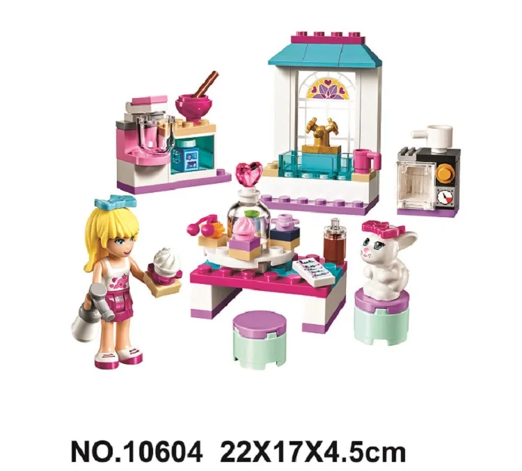 

Hot 10604 Bela Friends Series Stephanie's Friendship Cakes Model Building Block Bricks Compatible With LEPIN Friends 41308