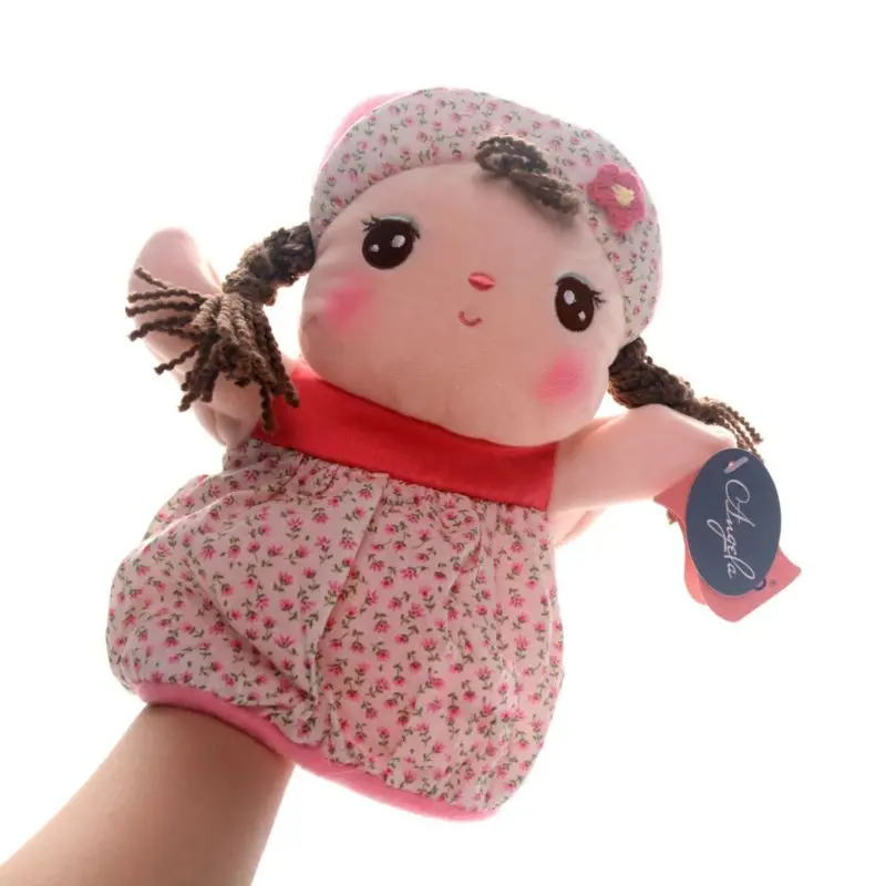 Cute Metoo Hand Puppets Summer Dress Pink Flower Skirts Girl Plush Hand
