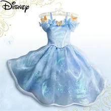 Платья Золушки из мультфильма «Холодное сердце» для девочек; Вечерние платья из тюля для маленьких детей; карнавальный костюм принцессы Эльзы и Анны; vestidos Infantis Menina