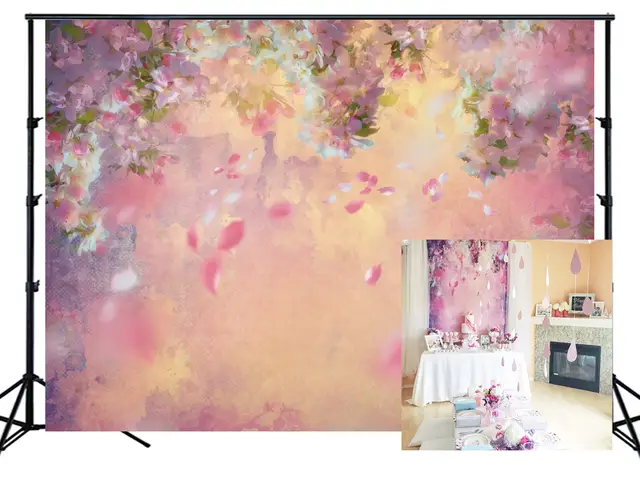 Photography Backdrops Watercolor Flowers Photo Background Props