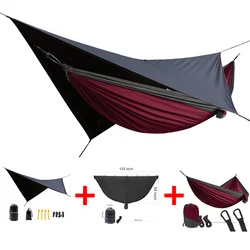 portable double person hammock waterproof rain tarp can be used as a mat easy to set mosquito net 3 in one packet portable double person hammock waterproof rain tarp can be used as a mat easy to set mosquito net 3 in one packet