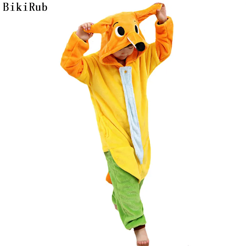 

Children Cartoon Pajamas Kids Winter Long Sleeve Sleepwear Boys Onesies Girls Pajama Sets Cute Kigurumi Fox Animal Pyjama Pijama